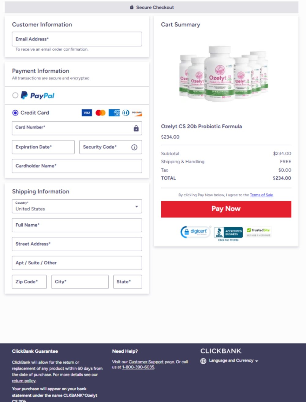 Ozelyt Cs-Payment-safe-secure-order